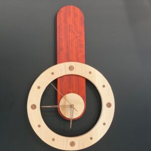 Padauk Wall Art/Clock